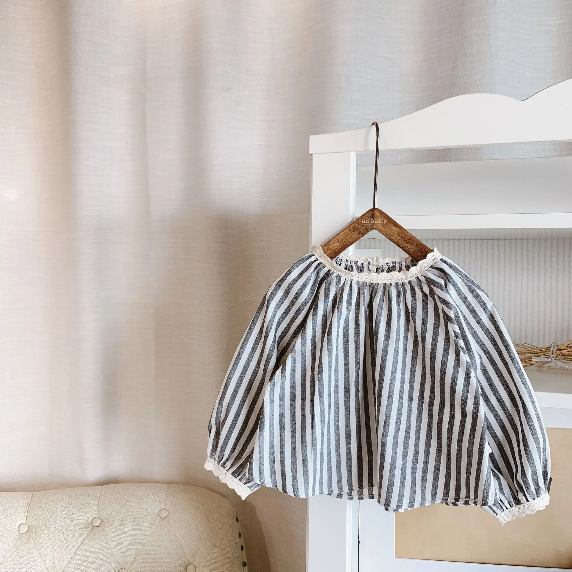 Spring Baby Girls Shirts Long Sleeve Blouse Girls Tops Linen Striped Blouses for Kids Toddler Children's Clothes Garments 1-5y
Spring Baby Girls Shirts Long Sleeve Blouse Girls Tops Linen Striped Blouses for Kids Toddler Children's Clothes Garments 1-5y
