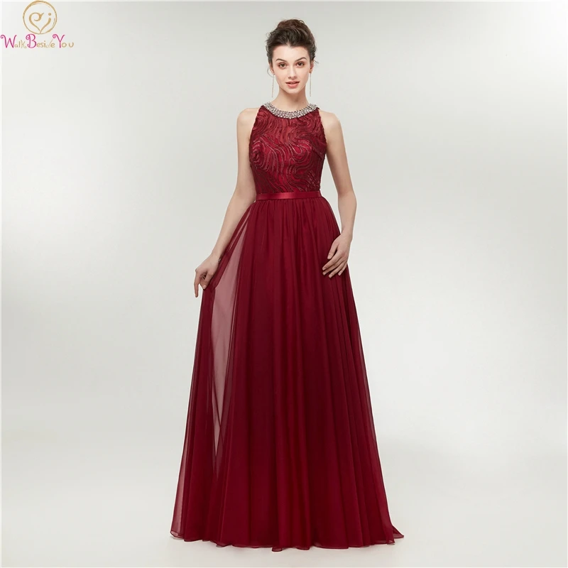 Wine Red Elegant vestidos Prom Dress 2019 Crystal Halter Neck A Line gala jurken Formal Party Long Evening Gowns Walk Beside You
Wine Red Elegant vestidos Prom Dress 2019 Crystal Halter Neck A Line gala jurken Formal Party Long Evening Gowns Walk Beside You