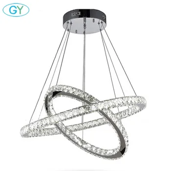 Modern DIY 2 Rings LED Crystal Chandelier 26W 36W 48W 60W 72W led Ring Light Crystal Lusters lampen lustre lighting lamp
Modern DIY 2 Rings LED Crystal Chandelier 26W 36W 48W 60W 72W led Ring Light Crystal Lusters lampen lustre lighting lamp