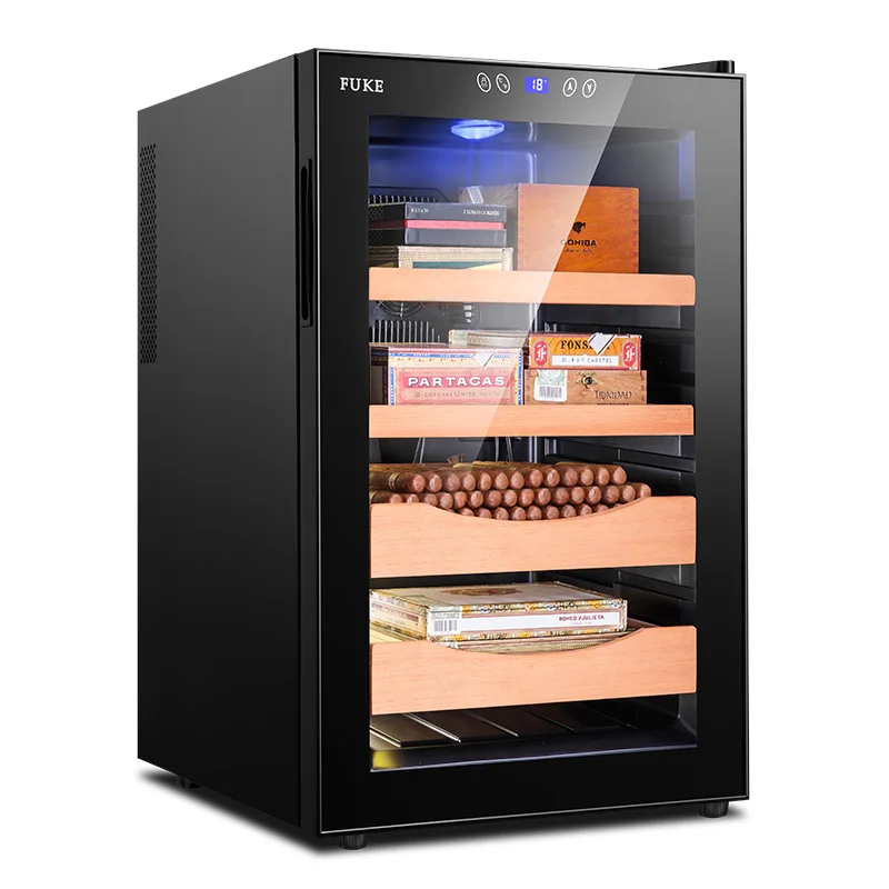FK-65C Electric Cigar Humidor Humidifying Cabinet 70L Cigar Storage Box Thermostatic & Constant Humidity Cigar Moisturizing
FK-65C Electric Cigar Humidor Humidifying Cabinet 70L Cigar Storage Box Thermostatic & Constant Humidity Cigar Moisturizing