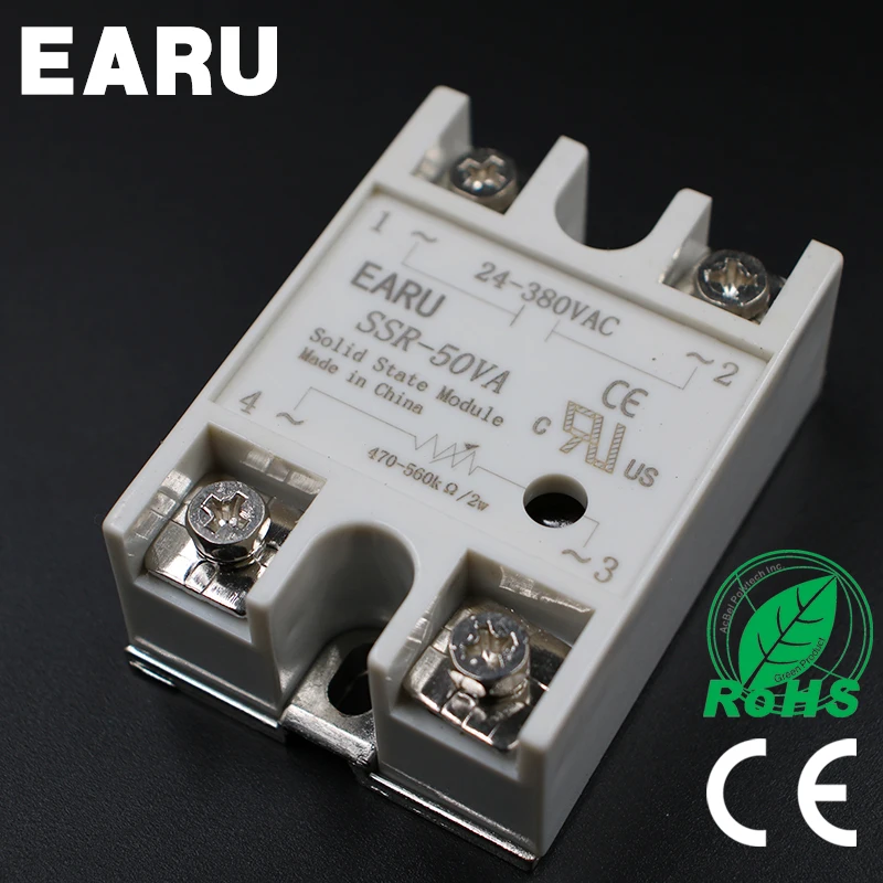 1pcs Solid State Relay Module SSR-50VA 50A 500K ohm TO 24-380V AC SSR 50VA Resistance Regulator
1pcs Solid State Relay Module SSR-50VA 50A 500K ohm TO 24-380V AC SSR 50VA Resistance Regulator