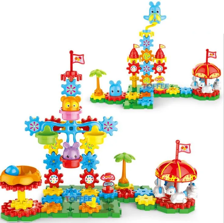 Revolving toy plastic gear Blocks Creative Gear toys Electronic building DIY 3D Puzzle building toys learning Education toys
Revolving toy plastic gear Blocks Creative Gear toys Electronic building DIY 3D Puzzle building toys learning Education toys