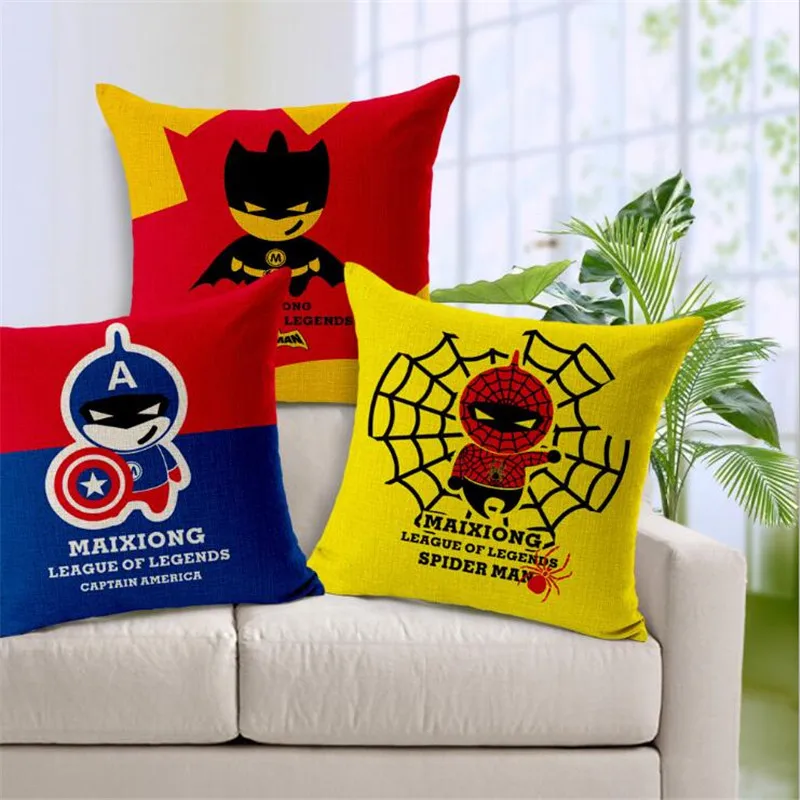 Square 18" Super Decorative Cartoon Marvel Heroes Cushion Cover Pillow Case Mosaics The Avengers Pillow Customized Drop Shipping
Square 18" Super Decorative Cartoon Marvel Heroes Cushion Cover Pillow Case Mosaics The Avengers Pillow Customized Drop Shipping