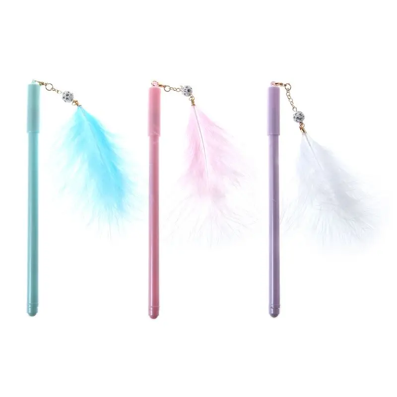 Gel Pen With 0.5mm Point Cartridge Pen Chain Decor Black Ink Feather Pendant Stationery Supplies For School Kits Birthday Gifts
Gel Pen With 0.5mm Point Cartridge Pen Chain Decor Black Ink Feather Pendant Stationery Supplies For School Kits Birthday Gifts