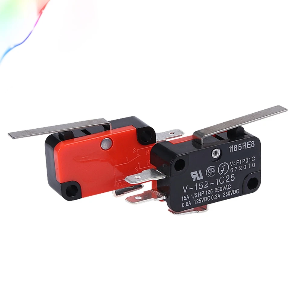1Pcs V-152-1C25 Roller Lever Arm SPDT 1NO 1NC Micro Limit Switch 3 Terminals Momentary
1Pcs V-152-1C25 Roller Lever Arm SPDT 1NO 1NC Micro Limit Switch 3 Terminals Momentary