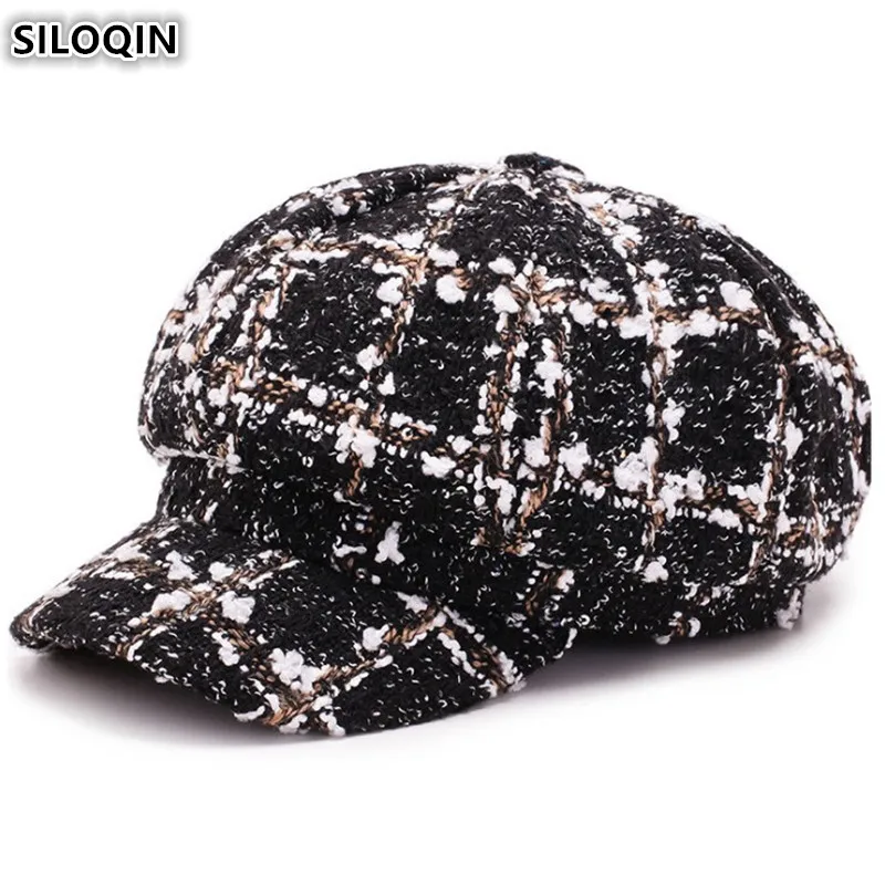 SILOQIN New Style Warm Vintage Lady Winter Hats Fashion Retro Newsboy Caps Women's Autumn Winter Plaid Joker Female Beret Hat
SILOQIN New Style Warm Vintage Lady Winter Hats Fashion Retro Newsboy Caps Women's Autumn Winter Plaid Joker Female Beret Hat