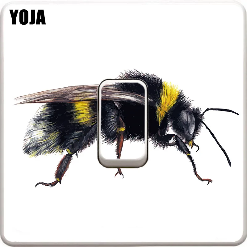 YOJA Strong Bee Wall Sticker Art Room Decor Light Switch Stickers 12ss0035 | Дом и сад