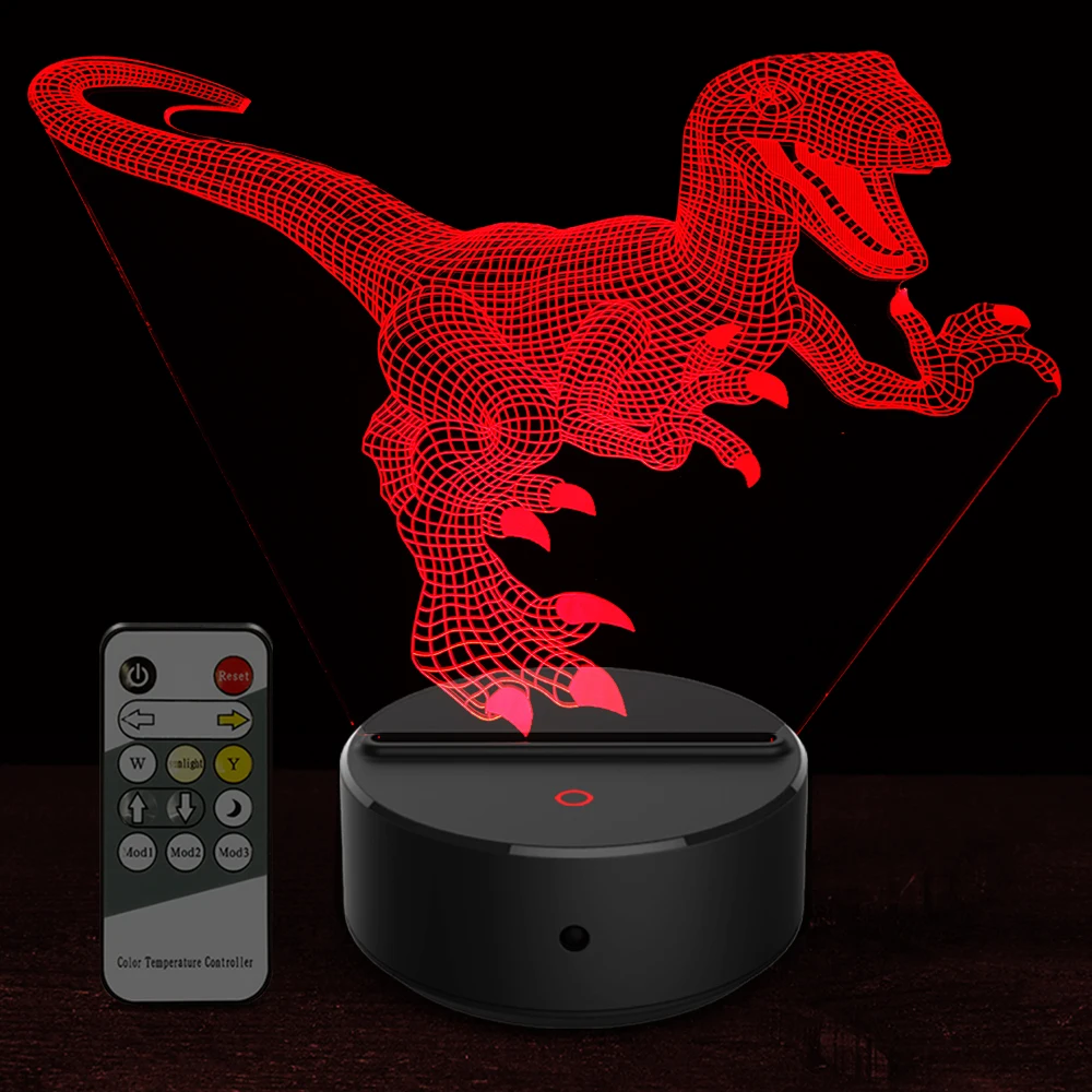 3D LED Night Light Animal Shape 7 Colors Table Night Light For Home Decoration Amazing Visualization Optical Illusion Touch Lamp
3D LED Night Light Animal Shape 7 Colors Table Night Light For Home Decoration Amazing Visualization Optical Illusion Touch Lamp