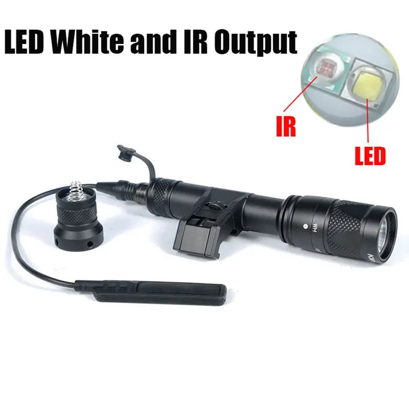 IFM M600V IR Weapon Light Dual Output LED Flashlight White Light & Infrared Side Mount Remote Switch Tactical Light for Hunting
IFM M600V IR Weapon Light Dual Output LED Flashlight White Light & Infrared Side Mount Remote Switch Tactical Light for Hunting
