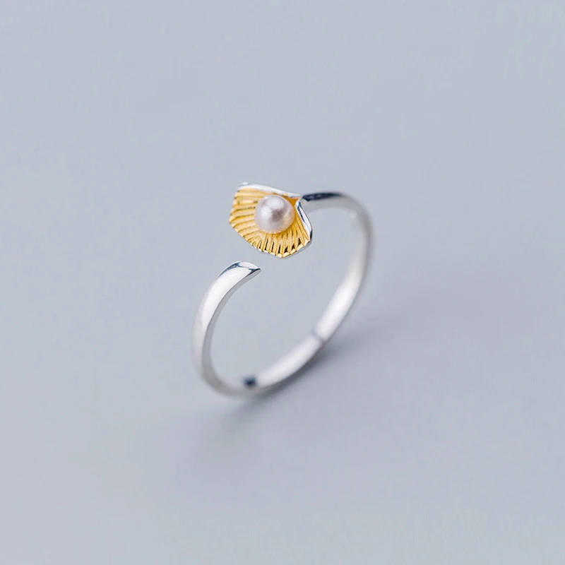 MloveAcc New Arrival Ginkgo Shell Pearl Ring Opening Adjustable Finger Rings 100% 925 Sterling Real Silver Jewelry
MloveAcc New Arrival Ginkgo Shell Pearl Ring Opening Adjustable Finger Rings 100% 925 Sterling Real Silver Jewelry