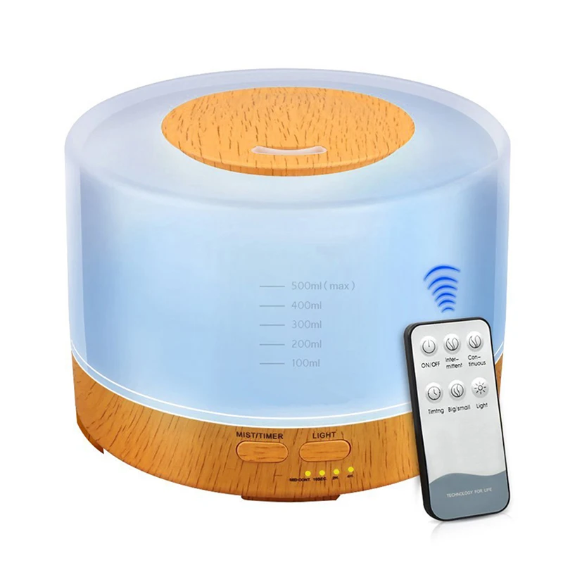 550ML Air Humidifier Aroma Essential Oil Diffuser With Remote Control Aromatherapy Diffuser Ultrassonic Humidifier For Home Baby
550ML Air Humidifier Aroma Essential Oil Diffuser With Remote Control Aromatherapy Diffuser Ultrassonic Humidifier For Home Baby