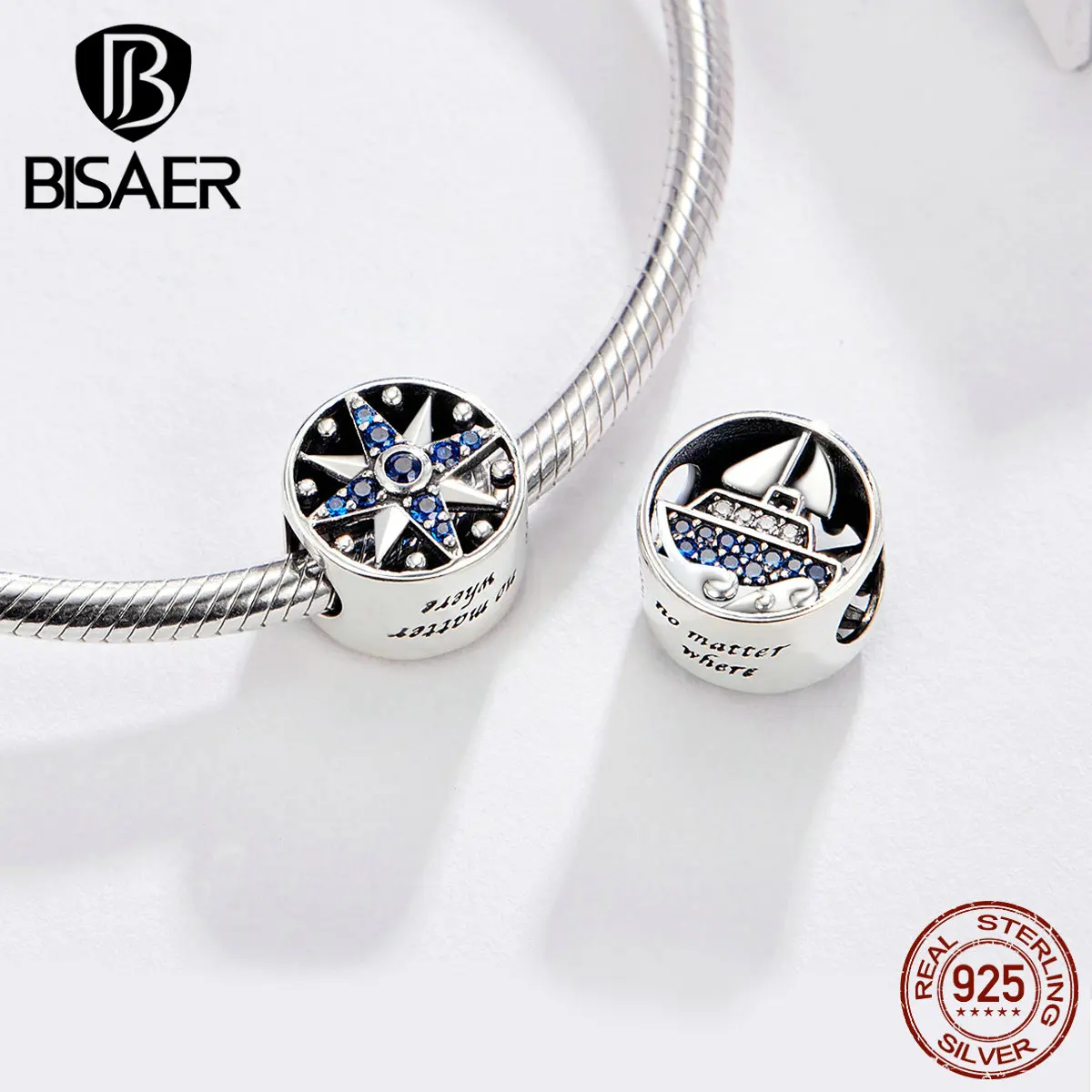 BISAER Ocean Style 925 Sterling Silver The Sailing Trip beads Charms Fashion DIY Silver Jewelry Making Bracelet Necklace HSC1197
BISAER Ocean Style 925 Sterling Silver The Sailing Trip beads Charms Fashion DIY Silver Jewelry Making Bracelet Necklace HSC1197