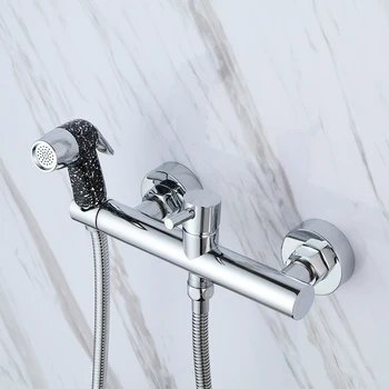Chrome Toilet Portable Bidet Shower Set,plastic Handheld Bidet spray ,With Solid Brass Hot and Cold Water Bidet Mixer valve-5178
Chrome Toilet Portable Bidet Shower Set,plastic Handheld Bidet spray ,With Solid Brass Hot and Cold Water Bidet Mixer valve-5178