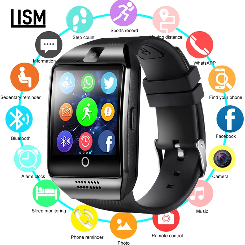 Hot Selling Bluetooth Smart Watch Men Q18 with Touch Screen Big Battery Support TF Sim Card Camera for Android Phone Smartwatch
Hot Selling Bluetooth Smart Watch Men Q18 with Touch Screen Big Battery Support TF Sim Card Camera for Android Phone Smartwatch