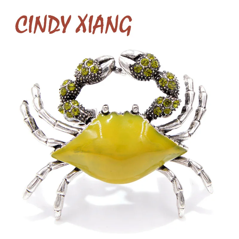 CINDY XIANG 3 Colors Available Enamel Swimming Crab Brooches for Women Sea Animal Pins Winter Coat Sweater Corsage Fashion Gift
CINDY XIANG 3 Colors Available Enamel Swimming Crab Brooches for Women Sea Animal Pins Winter Coat Sweater Corsage Fashion Gift