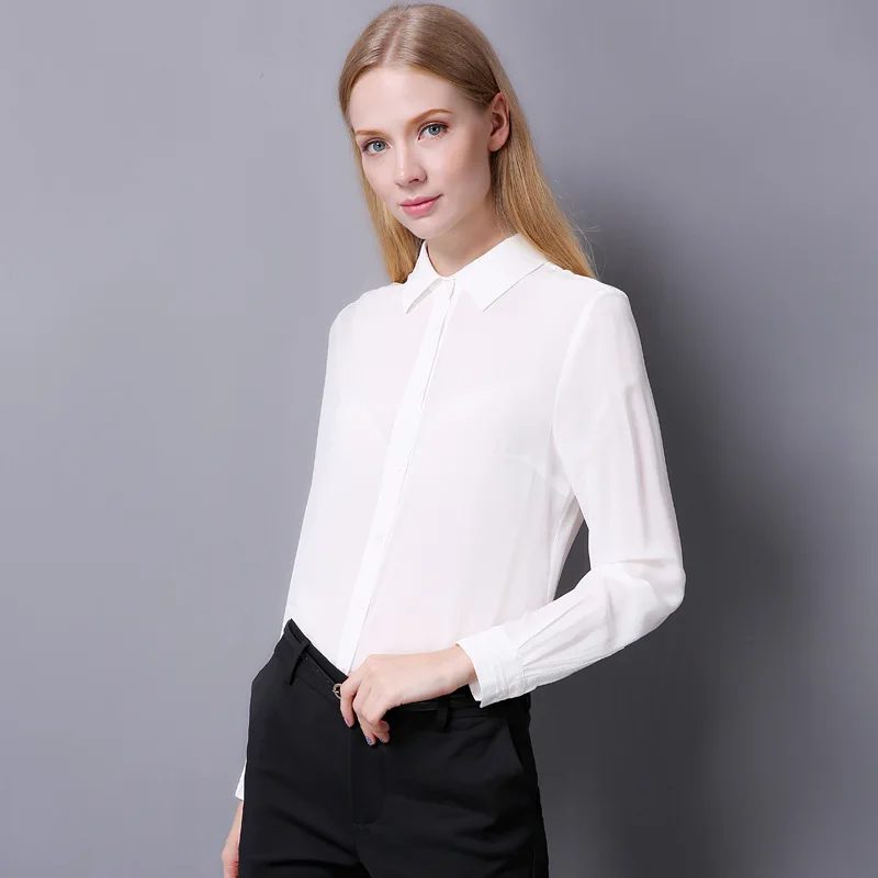 Autumn Women 100% Real Silk Shirts Knitted Full Sleeve OL Blouses Large Female Shirts Comfortable Breathable Blouses S9006230
Autumn Women 100% Real Silk Shirts Knitted Full Sleeve OL Blouses Large Female Shirts Comfortable Breathable Blouses S9006230