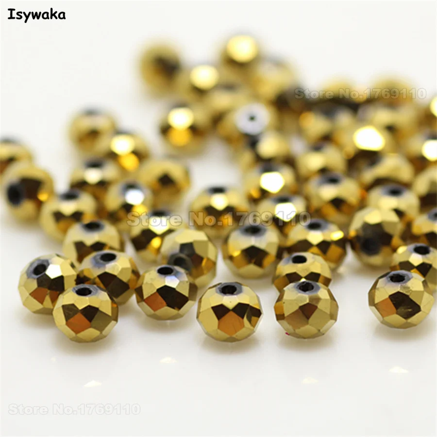 Isywaka Shining Golden Colors 4*6mm 50pcs Rondelle Austria faceted Crystal Glass Beads Loose Spacer Beads for Jewelry Making
Isywaka Shining Golden Colors 4*6mm 50pcs Rondelle Austria faceted Crystal Glass Beads Loose Spacer Beads for Jewelry Making