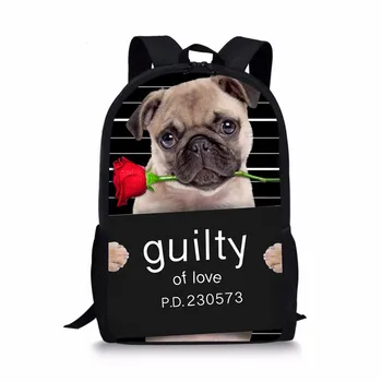THIKIN Cute Puppy Pug Dog Backpack for Teenager Boys Girls Lovely Printing Children Kids 3D Animal Back Unique Child Pack Custom
THIKIN Cute Puppy Pug Dog Backpack for Teenager Boys Girls Lovely Printing Children Kids 3D Animal Back Unique Child Pack Custom