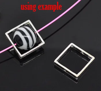 DoreenBeads Zinc metal alloy Beads Frames Square silver color Plated (Fits 15mm Beads) 20mm( 6/8") x 20mm( 6/8"), 2 Pieces
DoreenBeads Zinc metal alloy Beads Frames Square silver color Plated (Fits 15mm Beads) 20mm( 6/8") x 20mm( 6/8"), 2 Pieces