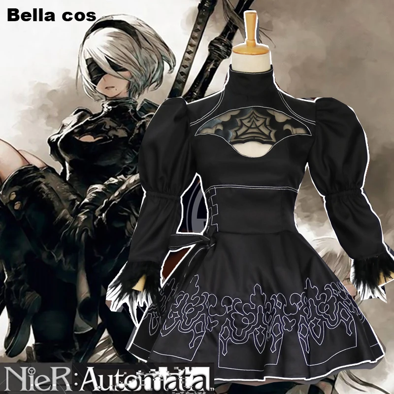 NieR:Automata RHa TypeA No.2 2B cosplay costume black battle dress Carnival Halloween dresses Anime clothes outfits party cos
NieR:Automata RHa TypeA No.2 2B cosplay costume black battle dress Carnival Halloween dresses Anime clothes outfits party cos