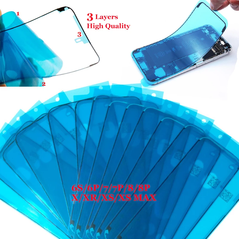 10pcs Waterproof Sticker For iPhone 6S Plus 7 Plus 8 Plus X XS XSM Max XR LCD Display Frame Bezel Seal Tape Glue Adhesive Repair
10pcs Waterproof Sticker For iPhone 6S Plus 7 Plus 8 Plus X XS XSM Max XR LCD Display Frame Bezel Seal Tape Glue Adhesive Repair