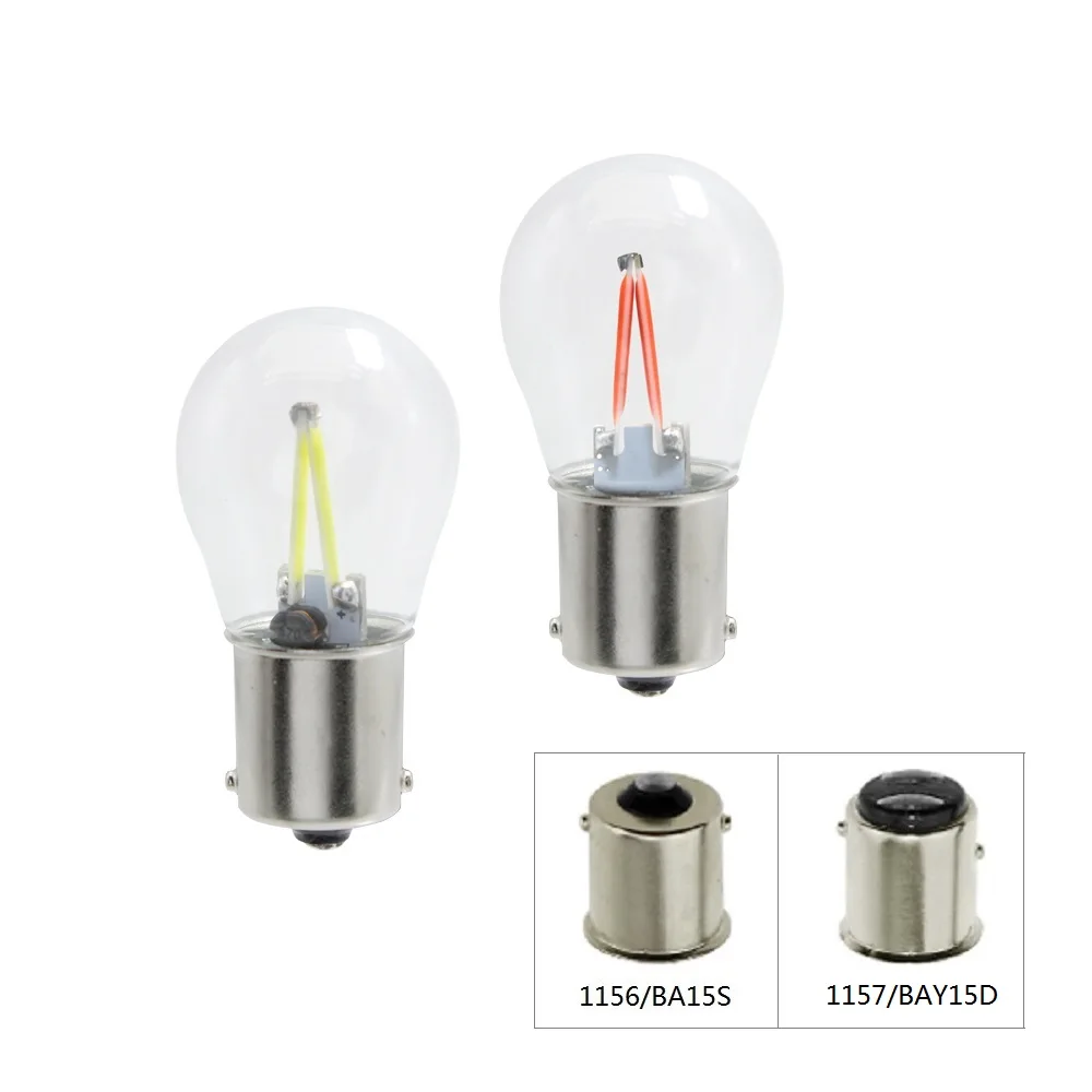 1PCS 1156 BA15S 1157 BAY15D COB LED Car Light DC12V Glass LED Filament Auto Tail Reverse Bulb Backup Light Strobe Flash
1PCS 1156 BA15S 1157 BAY15D COB LED Car Light DC12V Glass LED Filament Auto Tail Reverse Bulb Backup Light Strobe Flash