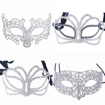 XUANYING Masquerade Crystal Mask Women Shiny Rhinestone Venetian Party Prom Ball Eye Mask for Halloween Party
XUANYING Masquerade Crystal Mask Women Shiny Rhinestone Venetian Party Prom Ball Eye Mask for Halloween Party