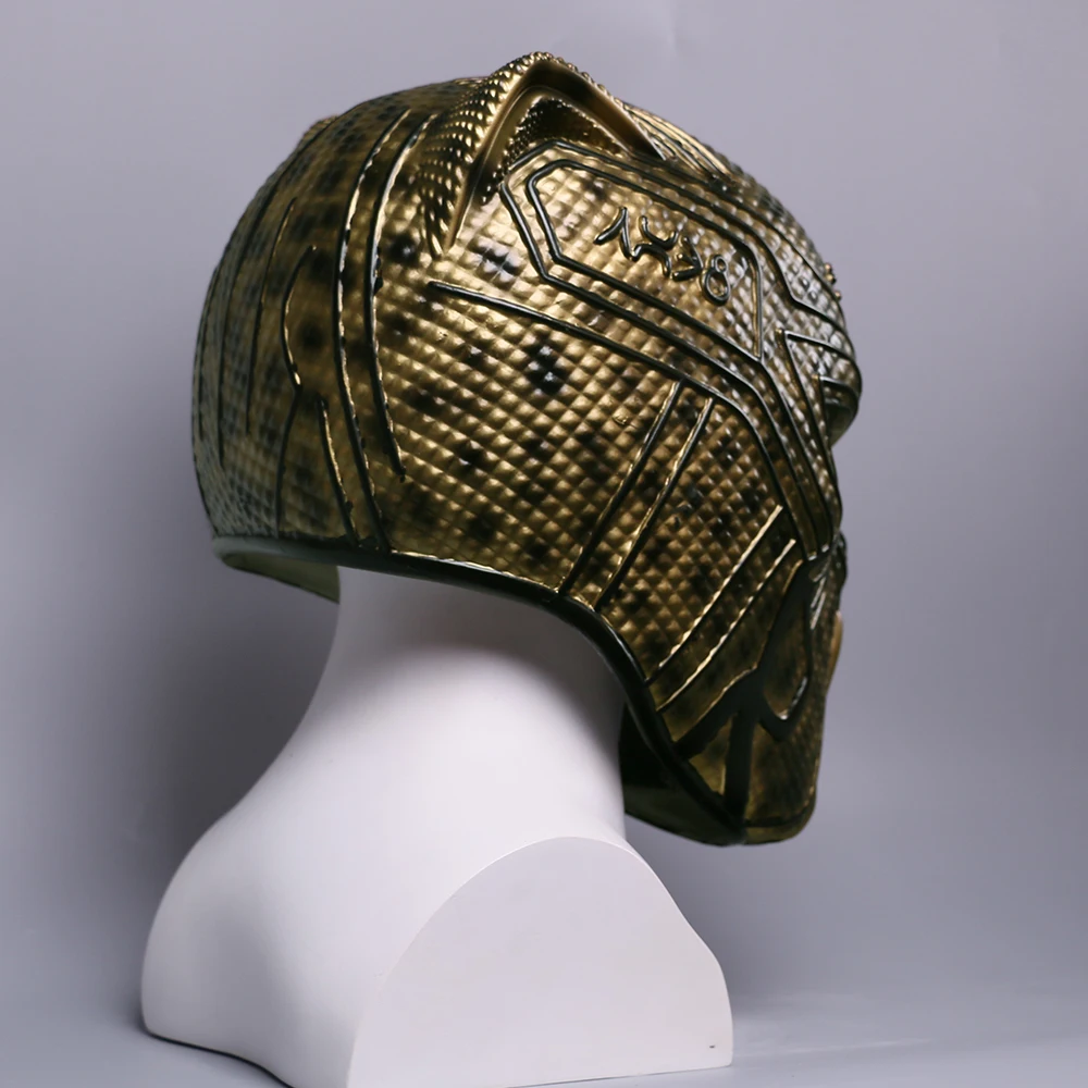 2018 Black Panther Helmet Infinity War Gold Black Panther Superhero Helmet Props (12)