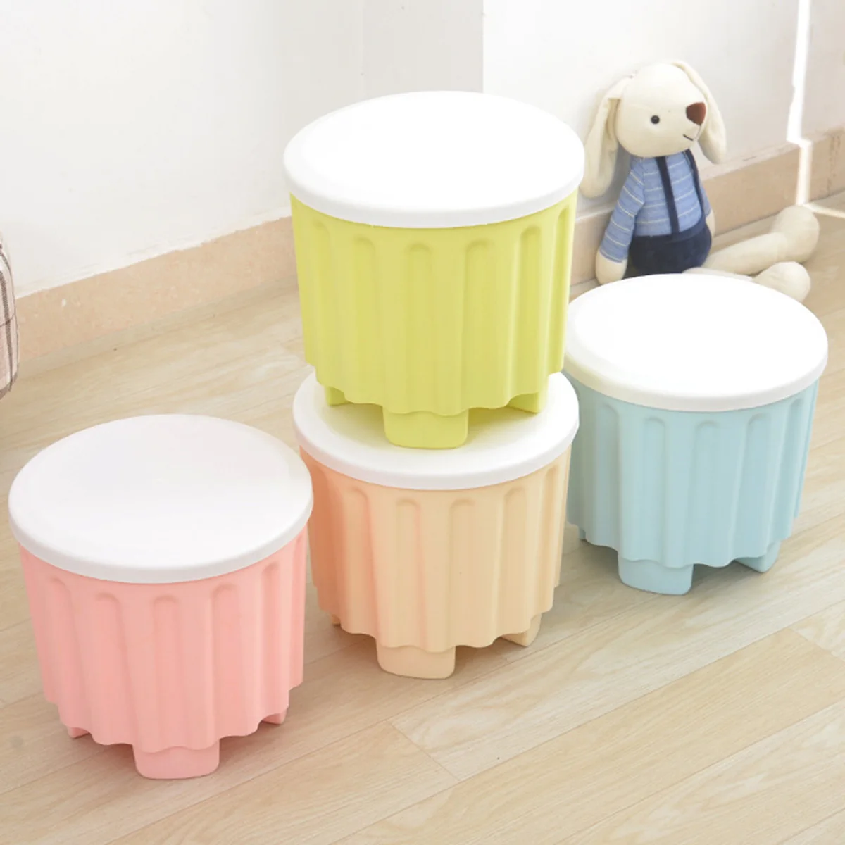 Home Seat Storage Box Large Capacity Stool Multifunction Stackable Seat Storage Box Plastic Storage Box Slippers Storage Stool
Home Seat Storage Box Large Capacity Stool Multifunction Stackable Seat Storage Box Plastic Storage Box Slippers Storage Stool