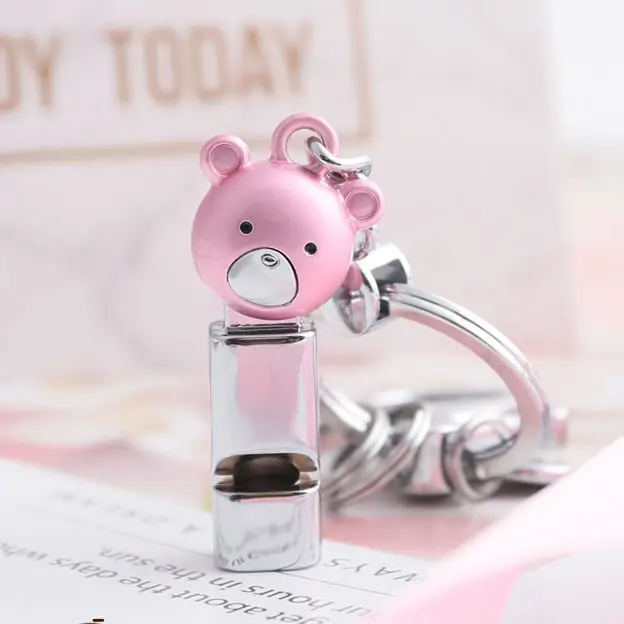 Cute Bear Metal Whistle Keychain For Car Keys Women Key Chain Key Ring Key Holder Men Girls Boys Birthday Gifts Kids Children
Cute Bear Metal Whistle Keychain For Car Keys Women Key Chain Key Ring Key Holder Men Girls Boys Birthday Gifts Kids Children