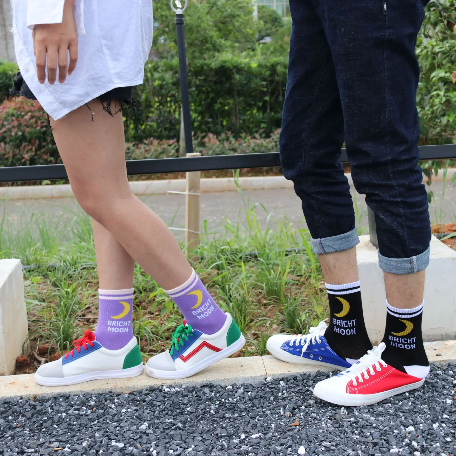 1 pair Bright Moon Cotton Socks Korean Harajuku English Letter Chaussette Femme Funny Socks Hip Hop Skateboard Crew Sokken
1 pair Bright Moon Cotton Socks Korean Harajuku English Letter Chaussette Femme Funny Socks Hip Hop Skateboard Crew Sokken