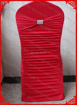 NO.14 Dark Red Ruffled Lycra/Spandex Chair Covers With Band And Silver Yong An Mesh Buckle For Wedding Decoration
NO.14 Dark Red Ruffled Lycra/Spandex Chair Covers With Band And Silver Yong An Mesh Buckle For Wedding Decoration