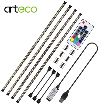 USB LED Strip Light 5050 RGBW RGBWW RF Remote controller 50CM 1M 2M 3M 4M IP65 for PC TV Background Lighting Flexible light DC5
USB LED Strip Light 5050 RGBW RGBWW RF Remote controller 50CM 1M 2M 3M 4M IP65 for PC TV Background Lighting Flexible light DC5
