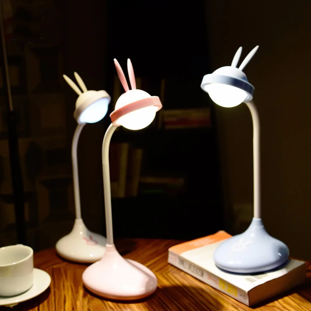 LED Desk Lamp Rabbit USB Rechargeable Night Light Table Lamp Touch Dimming Eye Protection Study Reading Light Gift For children
LED Desk Lamp Rabbit USB Rechargeable Night Light Table Lamp Touch Dimming Eye Protection Study Reading Light Gift For children