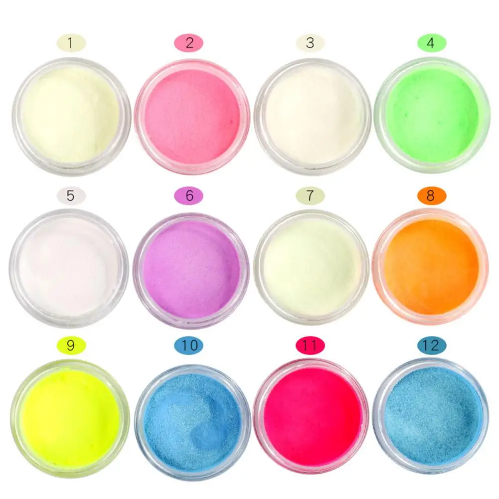 2g Mirror Effect Luminous Nail Powder Fluorescent Pigment Glitters Manicure | Красота и здоровье