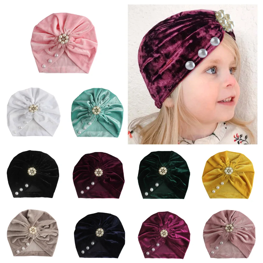 Velvet Baby Hat With Pearls for Girls Autumn Winter Boy Cap Photography Props Elastic Infant Beanie Turban Hat Baby Accessories
Velvet Baby Hat With Pearls for Girls Autumn Winter Boy Cap Photography Props Elastic Infant Beanie Turban Hat Baby Accessories