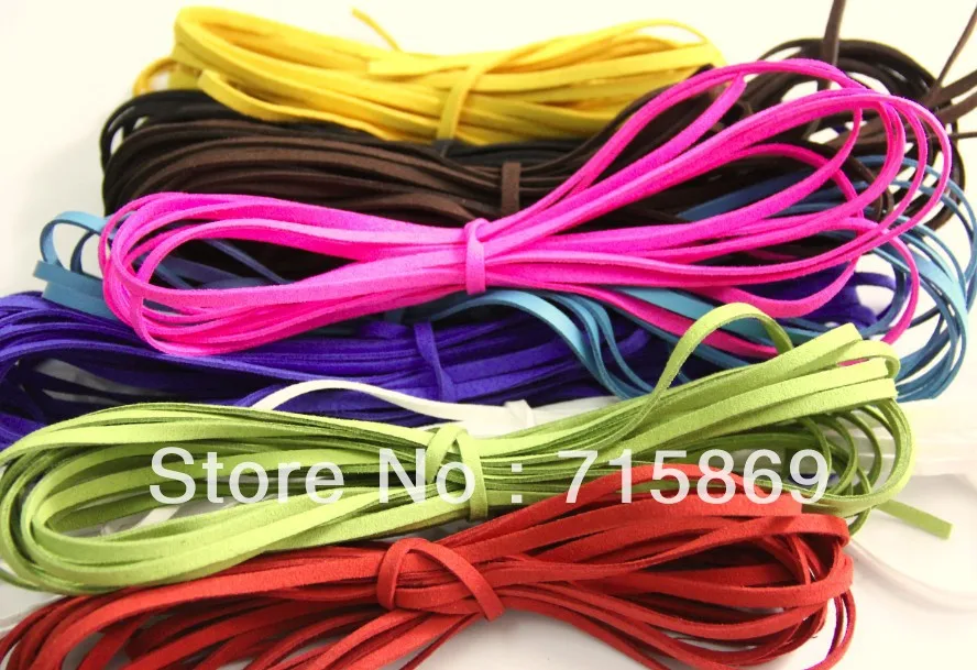 Free Shipping 5MM*1.5MM 100 Meters Multi Colors Korea Faux Suede Flat Leather Cord for DIY Jewelry necklace and bracelet
Free Shipping 5MM*1.5MM 100 Meters Multi Colors Korea Faux Suede Flat Leather Cord for DIY Jewelry necklace and bracelet