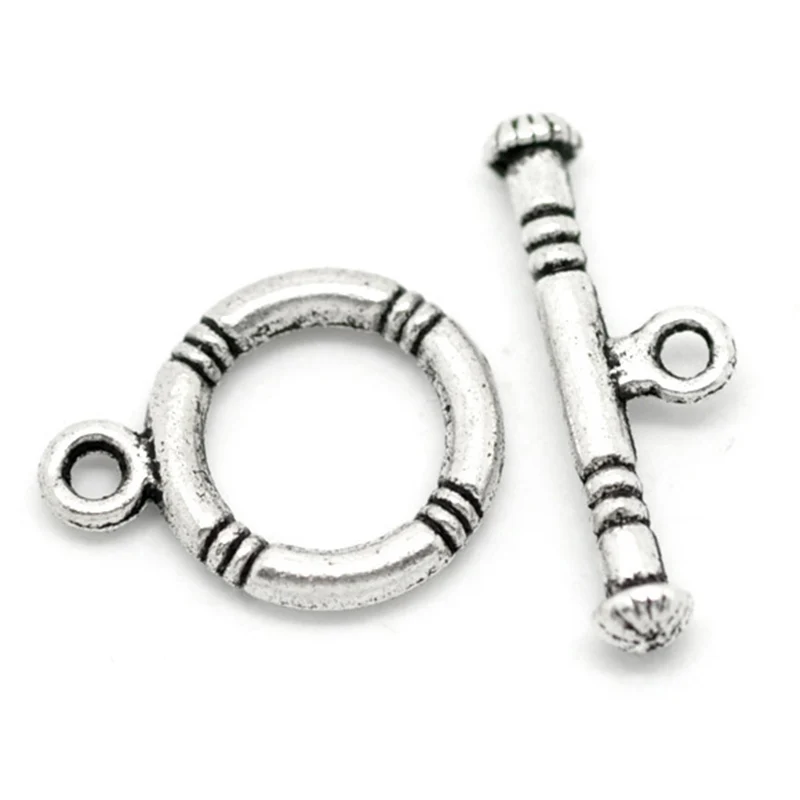 FUNIQUE 40 Sets Silver Tone Round Charm Toggle Clasps Findings 16x12mm 20x7mm For Jewelry Making
FUNIQUE 40 Sets Silver Tone Round Charm Toggle Clasps Findings 16x12mm 20x7mm For Jewelry Making