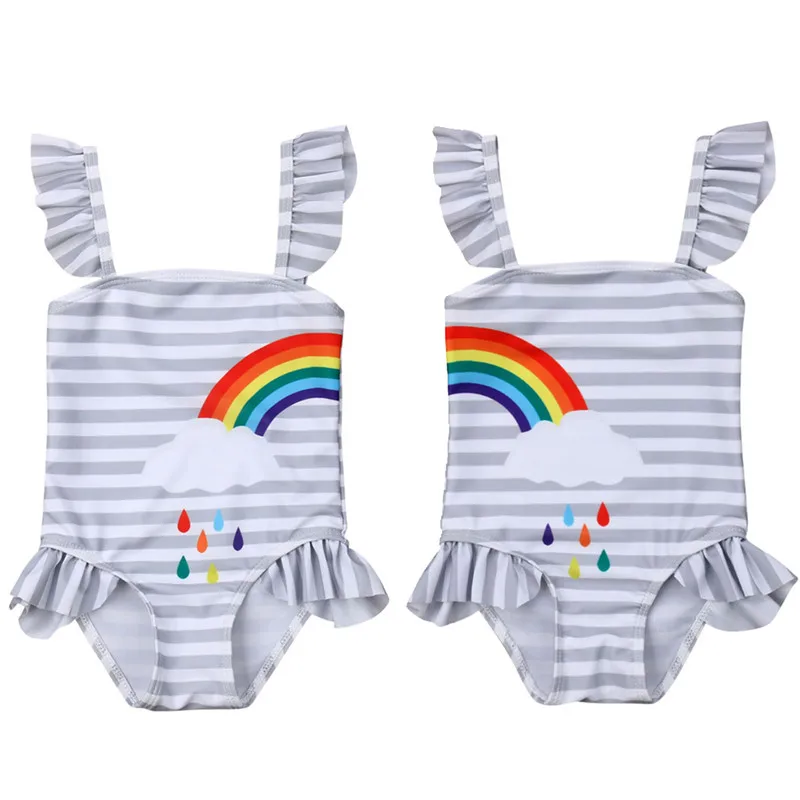 2019 Summer Kids Baby Girls One Pieces Bodysuit Bikini Swimsuit Swimwear Rainbow Stripes Matching Sister Bathing Suit 
2019 Summer Kids Baby Girls One Pieces Bodysuit Bikini Swimsuit Swimwear Rainbow Stripes Matching Sister Bathing Suit
