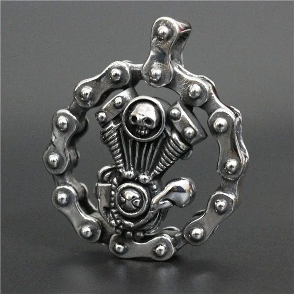 Newest Design Popular Biker Motor Engine Pendant 316L Stainless Steel Biker Style Cool Heavy Man Pendant 
Newest Design Popular Biker Motor Engine Pendant 316L Stainless Steel Biker Style Cool Heavy Man Pendant