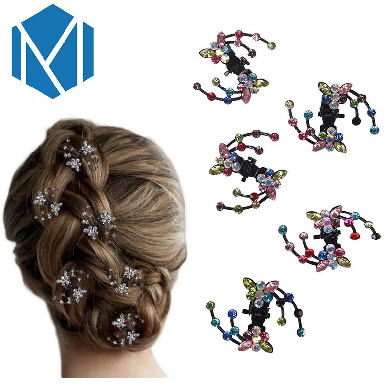 M MISM 6 PCS Bridal Rhinestone Flower/Bowknot/Butterfly Hair Claws Wedding Girls Shiny Crystal Bun Maker Tools Hair Accessories
M MISM 6 PCS Bridal Rhinestone Flower/Bowknot/Butterfly Hair Claws Wedding Girls Shiny Crystal Bun Maker Tools Hair Accessories