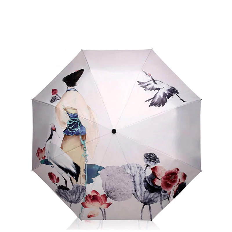 Strong Wind Animal Painting Women 3-Folding Umbrella Sunny And Rainy Umbrella
Strong Wind Animal Painting Women 3-Folding Umbrella Sunny And Rainy Umbrella