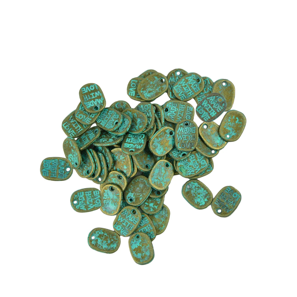 50 Pieces Antique Patina 11x8mm Oval Spacer Loose Beads DIY 'MADE WITH LOVE' Charms for Jewelry Making Crafts
50 Pieces Antique Patina 11x8mm Oval Spacer Loose Beads DIY 'MADE WITH LOVE' Charms for Jewelry Making Crafts