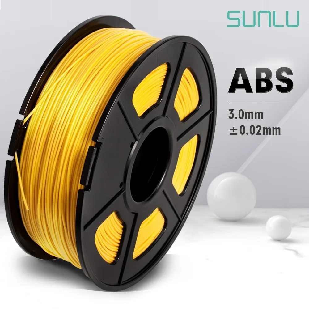 SUNLU ABS 3D Printer Filament 3.00mm 26 Colors ABS Filament 1KG With Spool 3d Printing Consumable Good For Industry Use
SUNLU ABS 3D Printer Filament 3.00mm 26 Colors ABS Filament 1KG With Spool 3d Printing Consumable Good For Industry Use