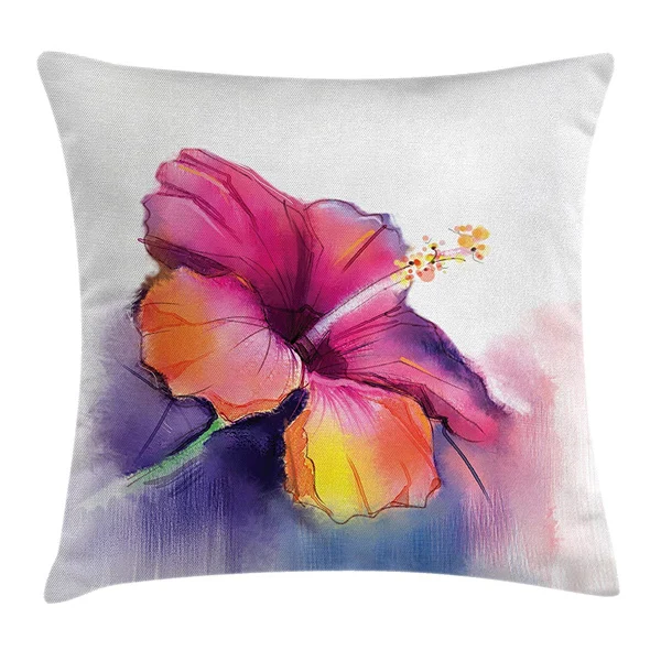 Watercolor Hibiscus Flower Home Decor Pastel Abstract Romantic Throw Pillow Case Cushion Cover Decorative Square Pillow Sham
Watercolor Hibiscus Flower Home Decor Pastel Abstract Romantic Throw Pillow Case Cushion Cover Decorative Square Pillow Sham
