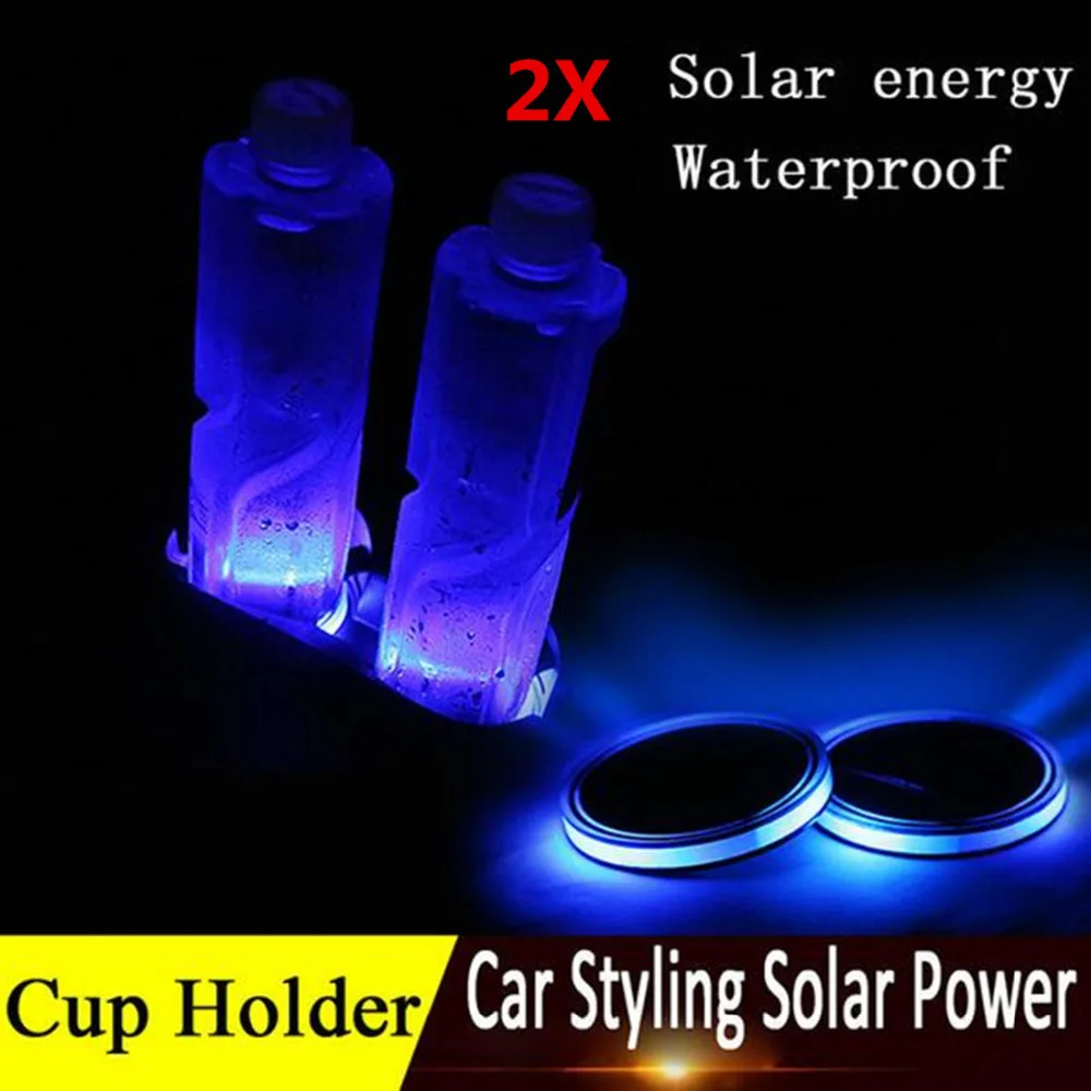 Dongzhen 2X Solar Energy Led Car Cup Holder Bottom Pad Lamp Coaster Mat fit for Toyota VW Ford GM Jeep SUV ATV Auto
Dongzhen 2X Solar Energy Led Car Cup Holder Bottom Pad Lamp Coaster Mat fit for Toyota VW Ford GM Jeep SUV ATV Auto