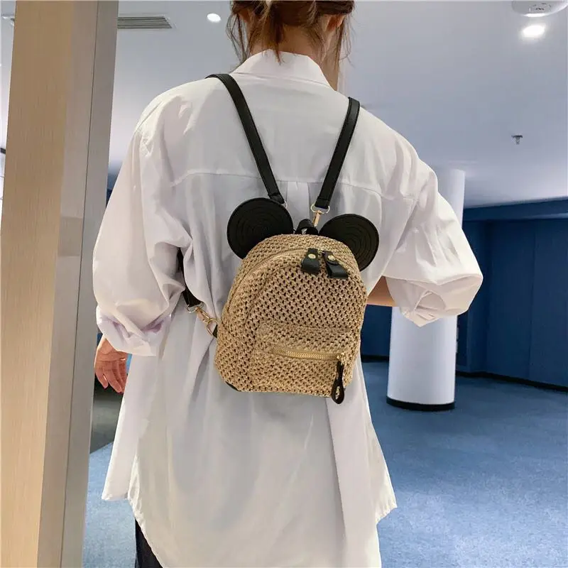 Straw bag new women's woven backpack college rattan bag student bag girl summer beach bag travel mini backpack
Straw bag new women's woven backpack college rattan bag student bag girl summer beach bag travel mini backpack