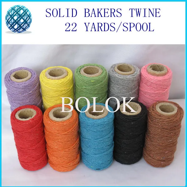 10 color Solid bakers twine,cotton twine 10pcs/lot (22yards/spool) divine twine, 2mm 12 ply DIY twine wholesales
10 color Solid bakers twine,cotton twine 10pcs/lot (22yards/spool) divine twine, 2mm 12 ply DIY twine wholesales