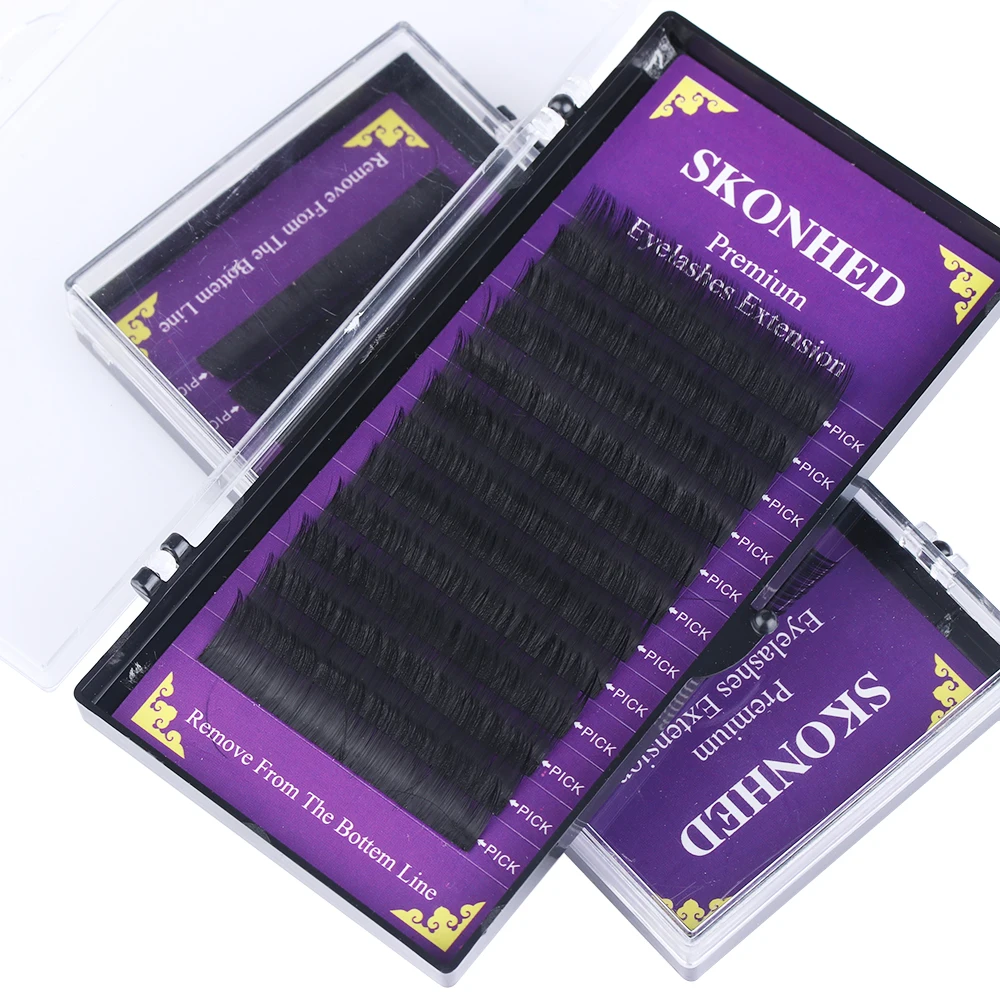 B/ C/D Curl 0.05mm 12 lines Volume Soft Faux Mink Individual Lashes Handmade Black Natural Eyelashes Extension Makeup Tools
B/ C/D Curl 0.05mm 12 lines Volume Soft Faux Mink Individual Lashes Handmade Black Natural Eyelashes Extension Makeup Tools