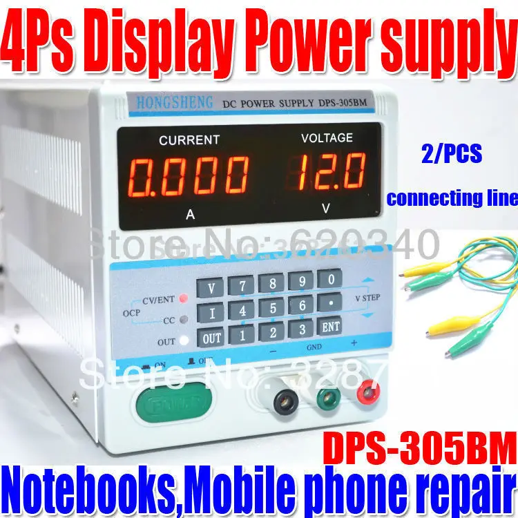 4Ps Display 220V/110V Digital Control 30V 5A DC Voltage Regulated Power Supply for Laptop Repair with Adjustable DPS-305BM
4Ps Display 220V/110V Digital Control 30V 5A DC Voltage Regulated Power Supply for Laptop Repair with Adjustable DPS-305BM